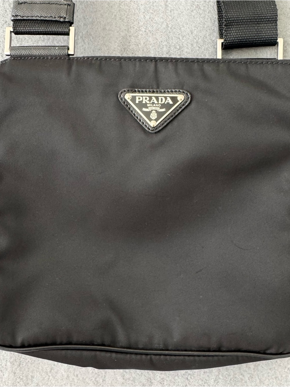 Prada Black Nylon Crossbody Messenger Bag - Picture 2 of 16
